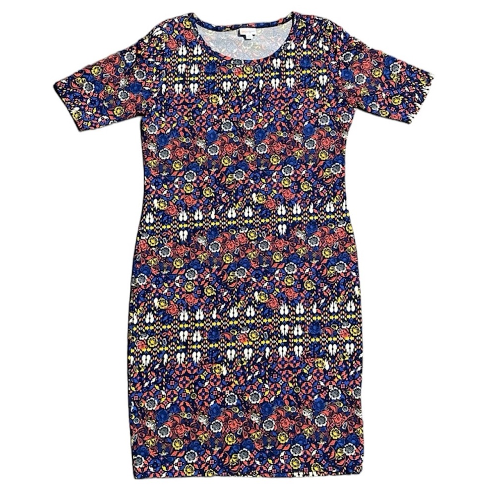 Aztec Floral Patterned T Shirt Dress.